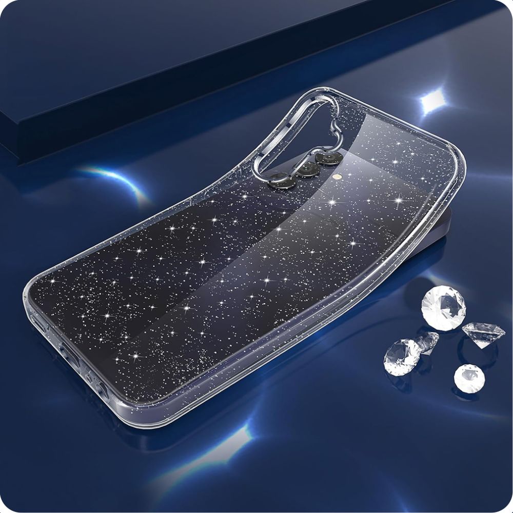 Capa para Samsung Galaxy A55 5G A556, Techsuit, SparkleSkin, Transparente