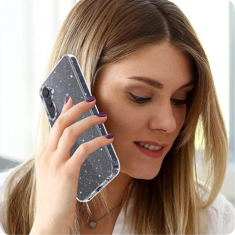 Capa para Samsung Galaxy A55 5G A556, Techsuit, SparkleSkin, Transparente