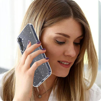 Capa para Samsung Galaxy A55 5G A556, Techsuit, SparkleSkin, Transparente