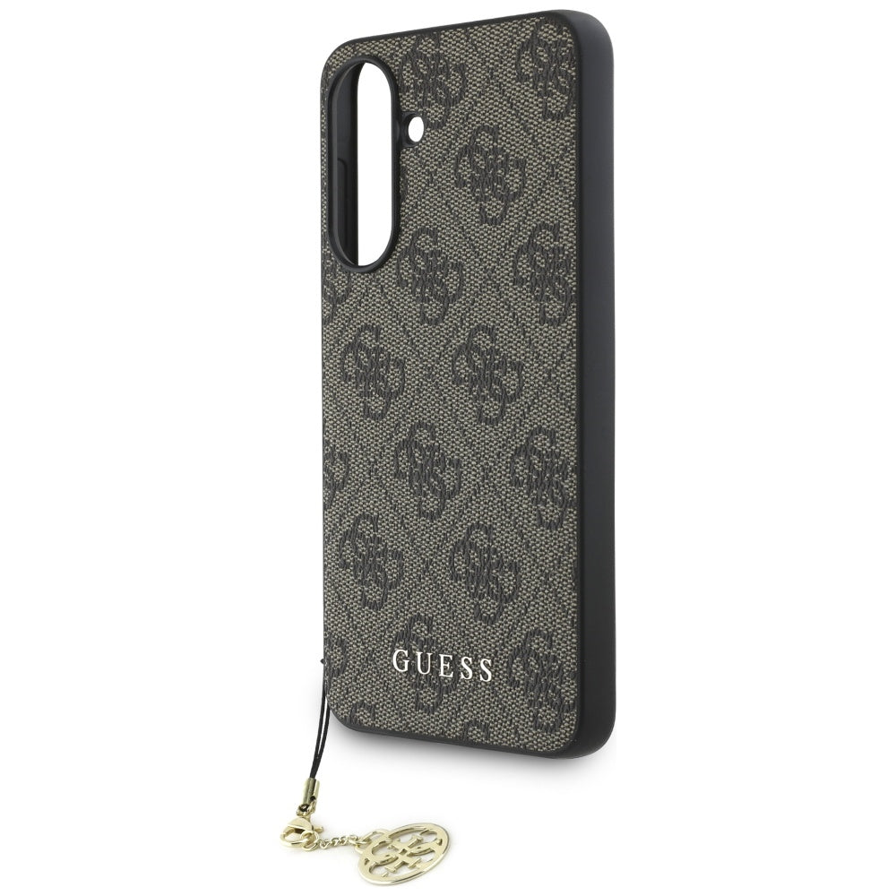 Capa para Samsung Galaxy A56 A566, Guess, 4G Charm, Castanho