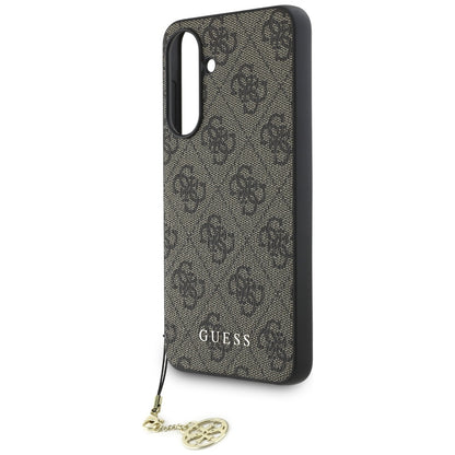 Capa para Samsung Galaxy A56 A566, Guess, 4G Charm, Castanho