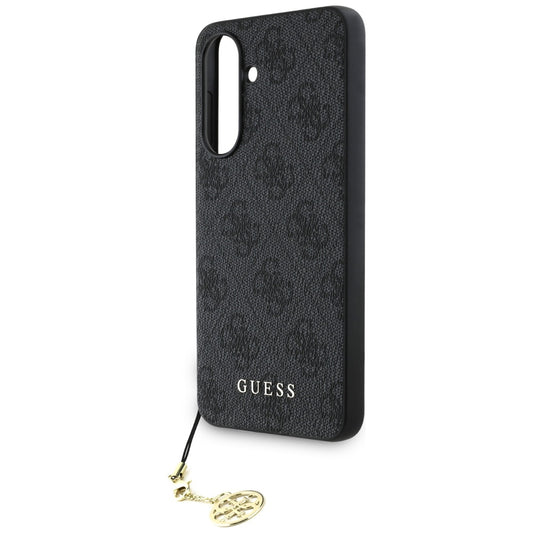 Capa para Samsung Galaxy A56 A566, Guess, 4G Charm, Preta