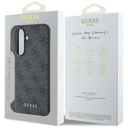 Capa para Samsung Galaxy A56 A566, Guess, 4G Classic, Preta