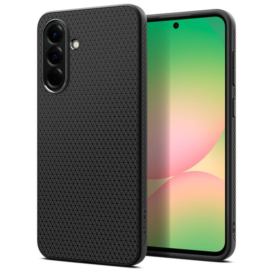 Capa para Samsung Galaxy A56 A566, Spigen, Liquid Air, Preta Fosca ACS09291