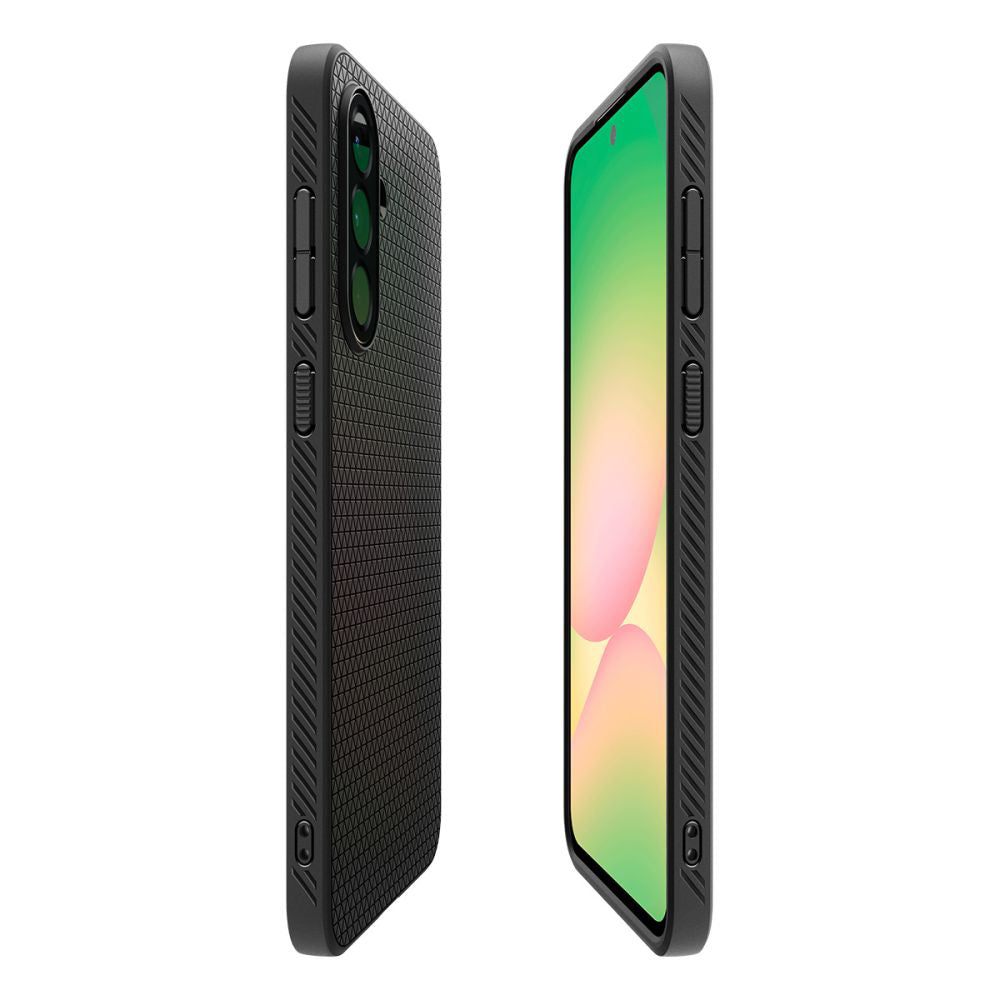 Capa para Samsung Galaxy A56 A566, Spigen, Liquid Air, Preta Fosca ACS09291
