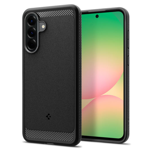 Capa para Samsung Galaxy A56 A566, Spigen, Rugged Armor, Preta ACS09225