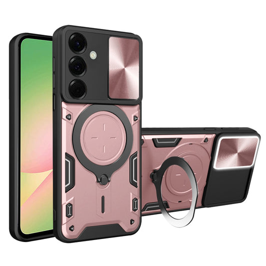 Capa para Samsung Galaxy A56 A566, Techsuit, CamGuard Pro, Rosa Dourado