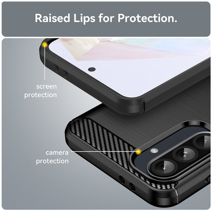 Capa para Samsung Galaxy A56 A566, Techsuit, Carbono, Preta