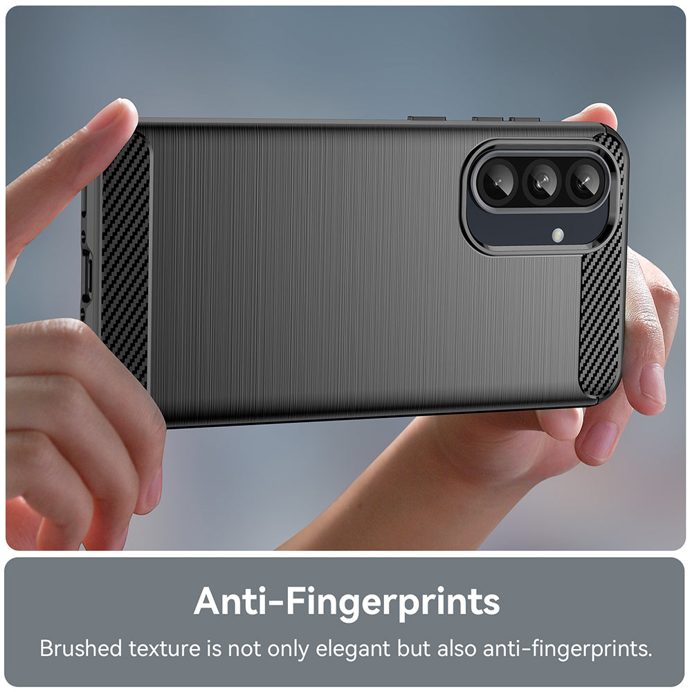 Capa para Samsung Galaxy A56 A566, Techsuit, Carbono, Preta