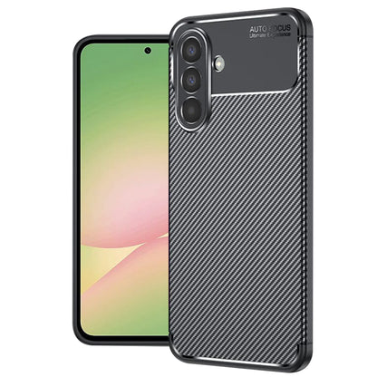 Capa para Samsung Galaxy A56 A566, Techsuit, Fibra de Carbon, Preta