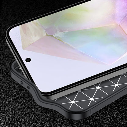 Capa para Samsung Galaxy A56 A566, Techsuit, Fibra de Carbon, Preta