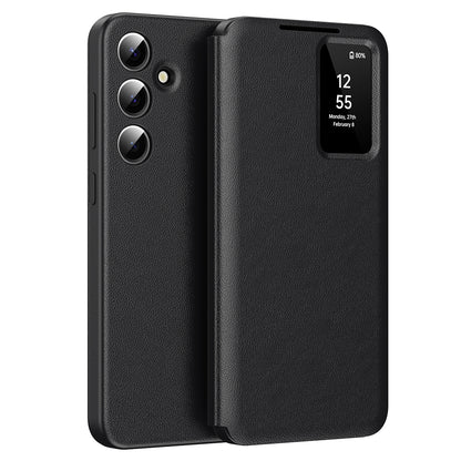 Capa para Samsung Galaxy A56 A566, Techsuit, SmartView, Preta