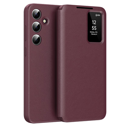 Capa para Samsung Galaxy A56 A566, Techsuit, SmartView, Vermelha
