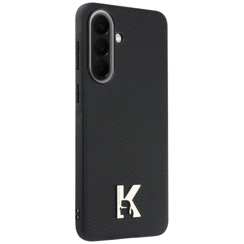 Capa para Samsung Galaxy A57 5G, Karl Lagerfeld, Logo Karl Head, Preta