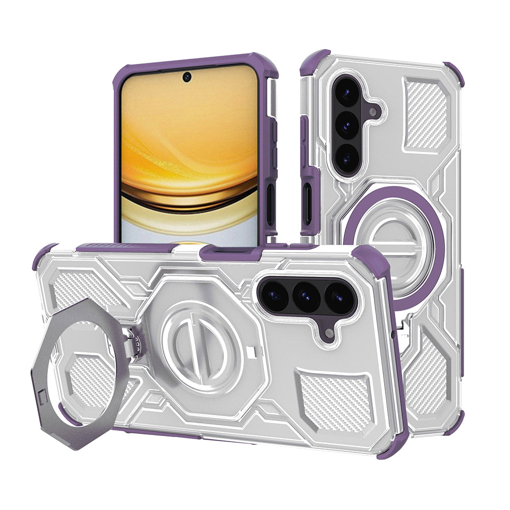Capa para Samsung Galaxy A57 5G, Techsuit, Carbon Shield Pro, Roxo