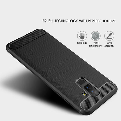 Capa para Samsung Galaxy A6 Plus (2018) A605, Techsuit, Carbono, Preta