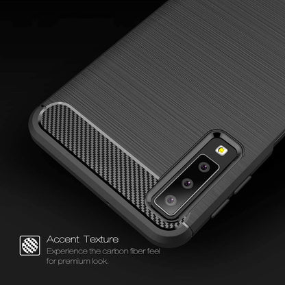 Case for Samsung Galaxy A7 (2018) A750, Techsuit, Carbon, Black
