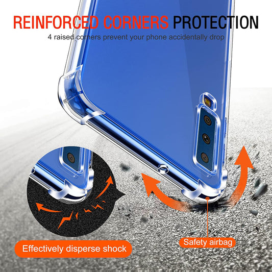 Capa para Samsung Galaxy A7 (2018) A750, Techsuit, Shockproof Clear, Transparente
