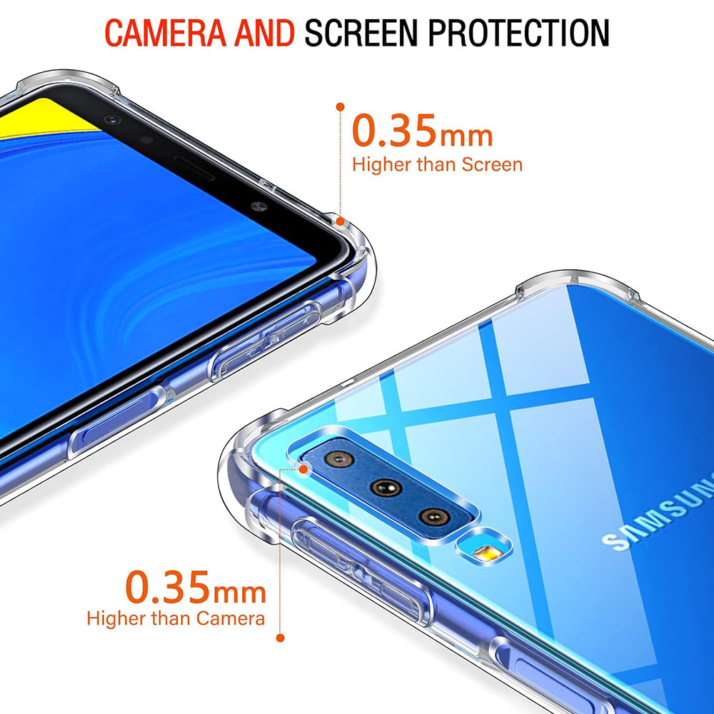 Capa para Samsung Galaxy A7 (2018) A750, Techsuit, Shockproof Clear, Transparente