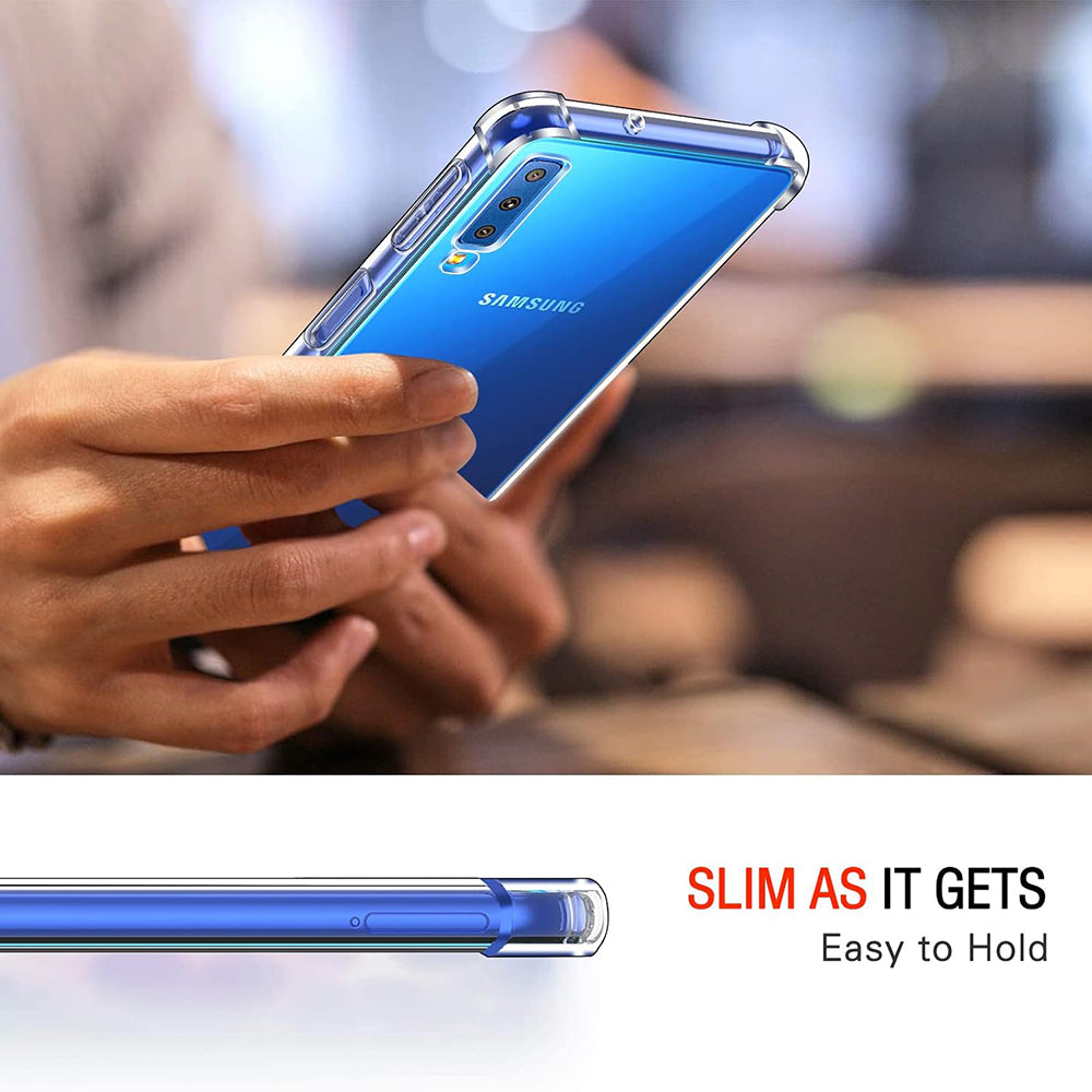 Capa para Samsung Galaxy A7 (2018) A750, Techsuit, Shockproof Clear, Transparente