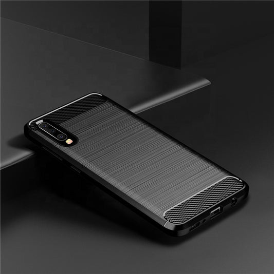 Capa para Samsung Galaxy A70s A707 / A70 A705, Techsuit, Carbono, Preta