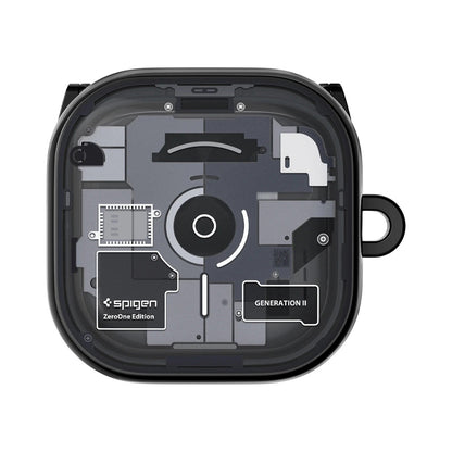 Capa para Samsung Galaxy Buds4 / Buds4 Pro, Spigen, Ultra Hybrid, Preta ACS11201