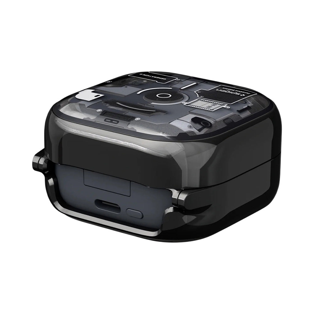 Capa para Samsung Galaxy Buds4 / Buds4 Pro, Spigen, Ultra Hybrid, Preta ACS11201