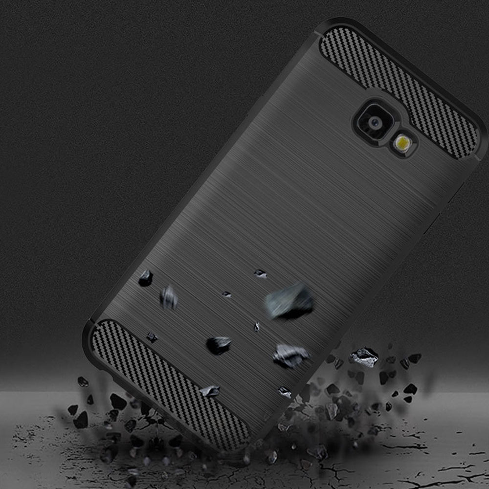 Capa para Samsung Galaxy J4 Plus (2018) J415, Techsuit, Carbono, Preta