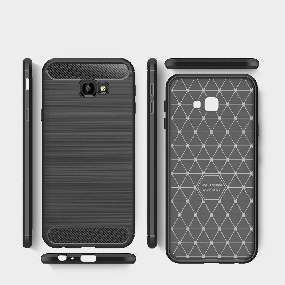 Capa para Samsung Galaxy J4 Plus (2018) J415, Techsuit, Carbono, Preta