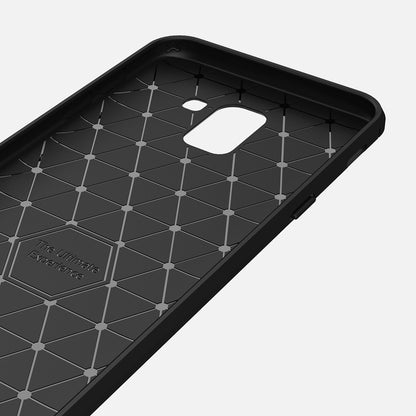 Case for Samsung Galaxy J6 J600, Techsuit, Carbon, Black