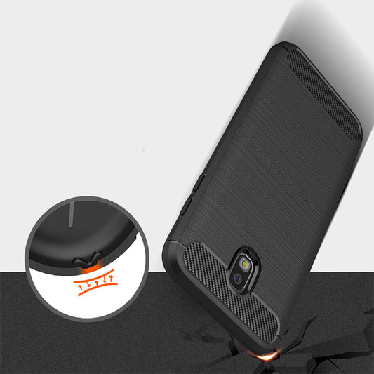 Capa para Samsung Galaxy J7 (2017) J730, Techsuit, Carbono, Preta