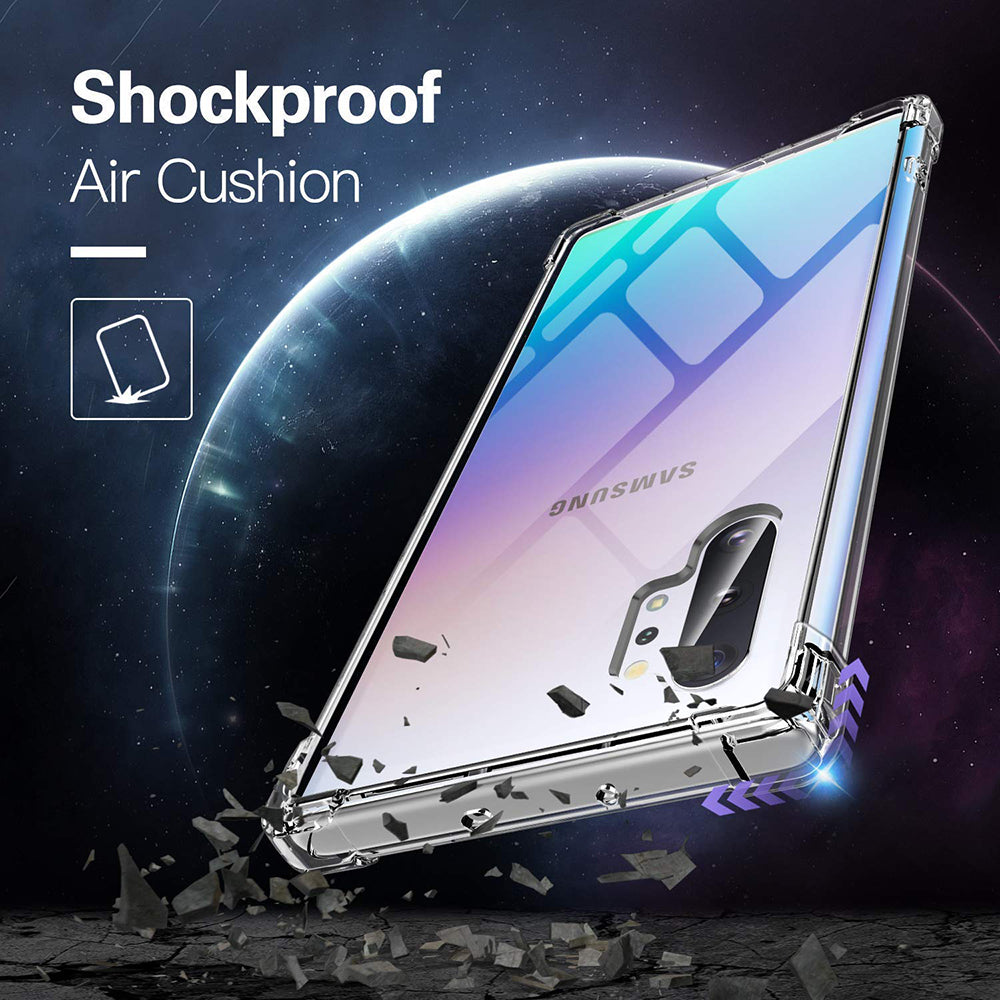 Capa para Samsung Galaxy Note 10+ 5G N976 / Note 10+ N975, Techsuit, Transparente à Prova de Choques, Transparente