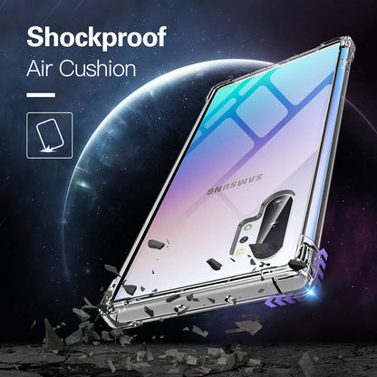 Capa para Samsung Galaxy Note 10+ 5G N976 / Note 10+ N975, Techsuit, Transparente à Prova de Choques, Transparente
