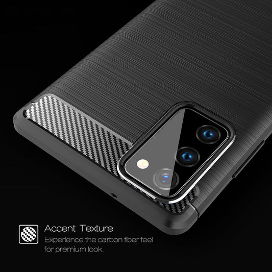 Capa para Samsung Galaxy Note 20 5G N981 / Note 20 N980, Techsuit, Carbono, Preta