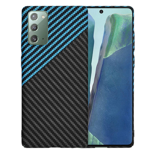 Capa para Samsung Galaxy Note 20 5G N981 / Note 20 N980, Techsuit, Carbonite FiberShell, Preto Azul