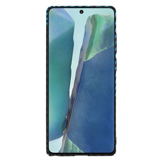 Capa para Samsung Galaxy Note 20 5G N981 / Note 20 N980, Techsuit, Carbonite FiberShell, Preto Azul