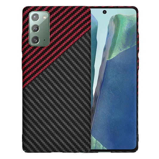 Capa para Samsung Galaxy Note 20 5G N981 / Note 20 N980, Techsuit, Carbonite FiberShell, Preto Vermelho