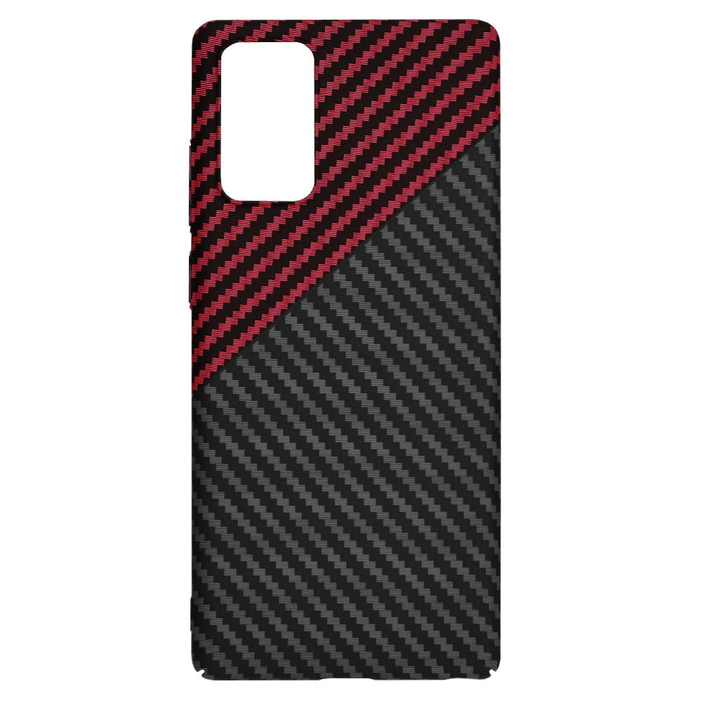 Case for Samsung Galaxy Note 20 5G N981 / Note 20 N980, Techsuit, Carbonite FiberShell, Black Red
