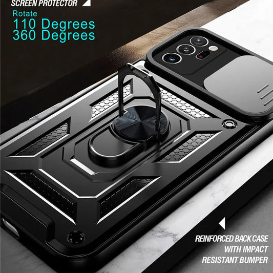 Capa para Samsung Galaxy Note 20 Ultra 5G N986 / Note 20 Ultra N985, Techsuit, CamShield, Preta