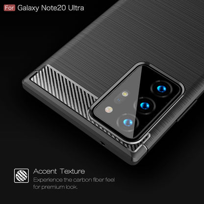 Capa para Samsung Galaxy Note 20 Ultra 5G N986 / Note 20 Ultra N985, Techsuit, Carbono, Preta