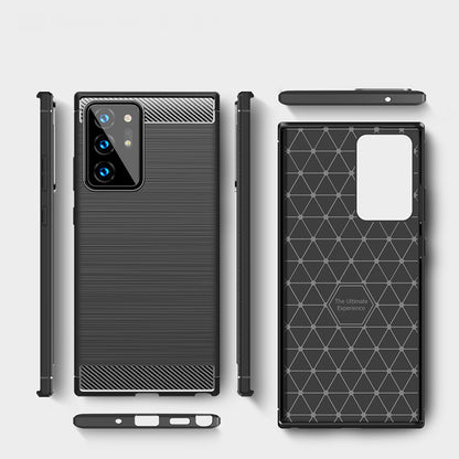 Capa para Samsung Galaxy Note 20 Ultra 5G N986 / Note 20 Ultra N985, Techsuit, Carbono, Preta