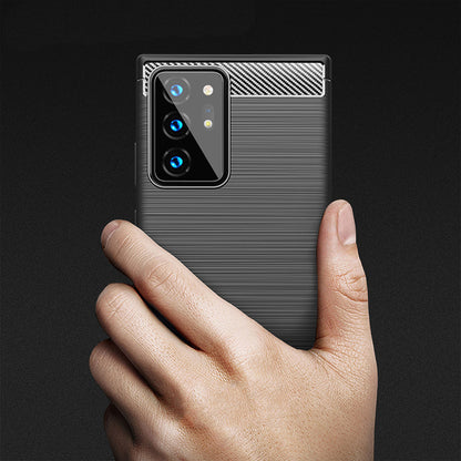 Capa para Samsung Galaxy Note 20 Ultra 5G N986 / Note 20 Ultra N985, Techsuit, Carbono, Preta
