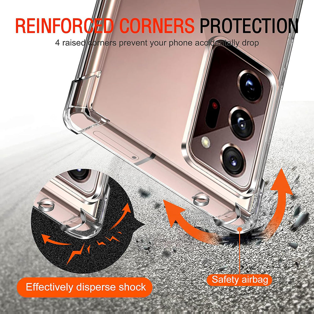 Capa para Samsung Galaxy Note 20 Ultra 5G N986 / Note 20 Ultra N985, Techsuit, Transparente à Prova de Choques, Transparente
