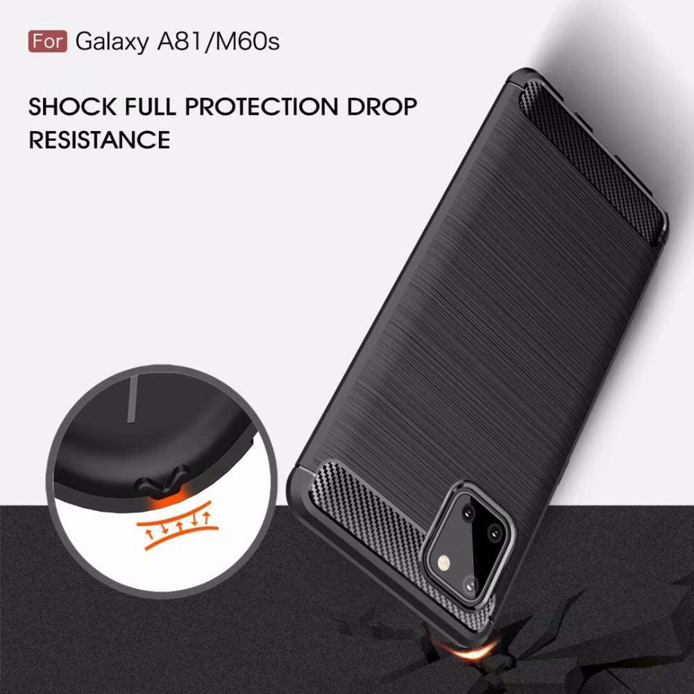 Capa para Samsung Galaxy Note10 Lite N770, Techsuit, Carbono, Preta