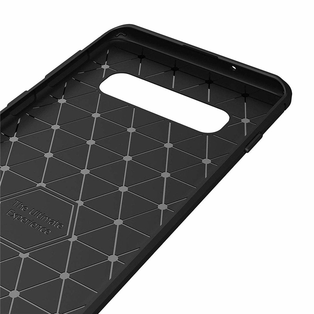 Capa para Samsung Galaxy S10 G973, Techsuit, Carbono, Preta