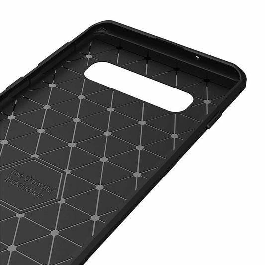 Capa para Samsung Galaxy S10 G973, Techsuit, Carbono, Preta