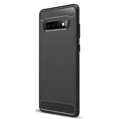 Capa para Samsung Galaxy S10 G973, Techsuit, Carbono, Preta