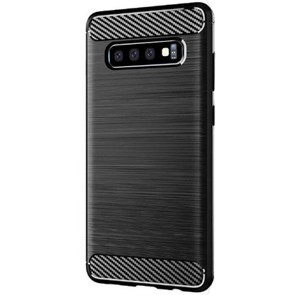 Capa para Samsung Galaxy S10 G973, Techsuit, Carbono, Preta