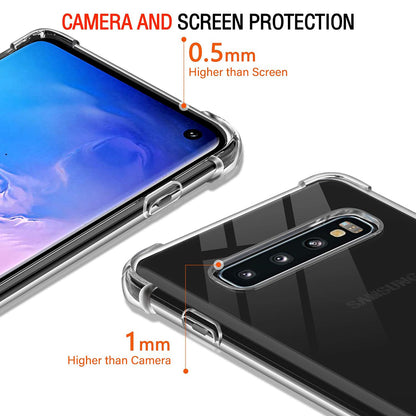 Capa para Samsung Galaxy S10 G973, Techsuit, Shockproof Clear, Transparente
