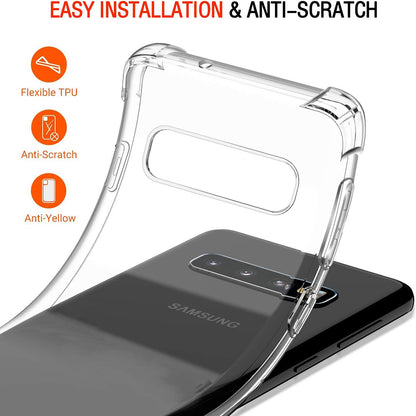 Capa para Samsung Galaxy S10 G973, Techsuit, Shockproof Clear, Transparente